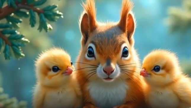 Squirrel and Chicks    2025-09-13_8-40-36