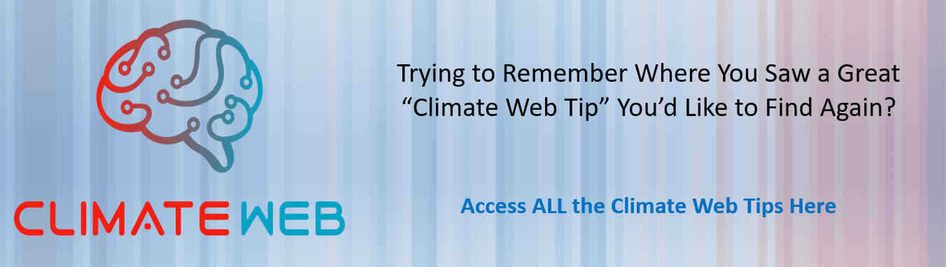 CWT - Climate Web Tips - Where Did I See It