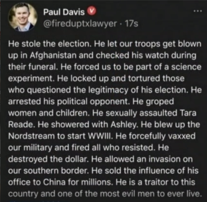 He stole the election