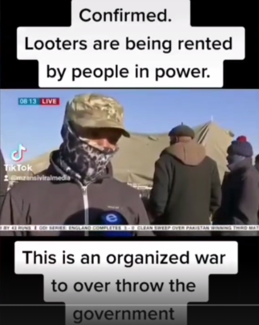 Looters are being rented