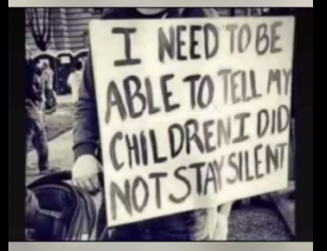 I did not stay silent