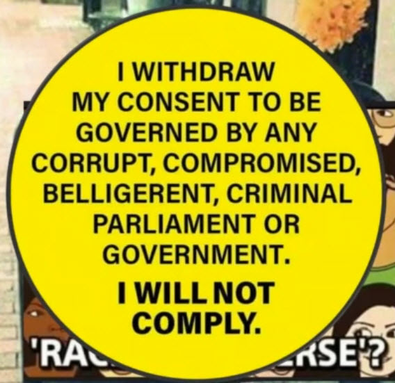 I withdraw my consent