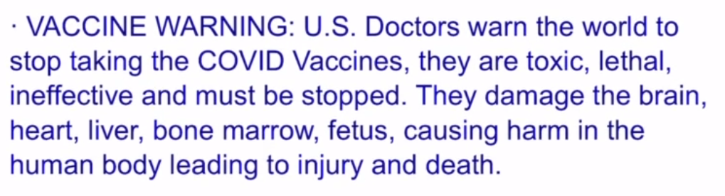 Vaccine Warning