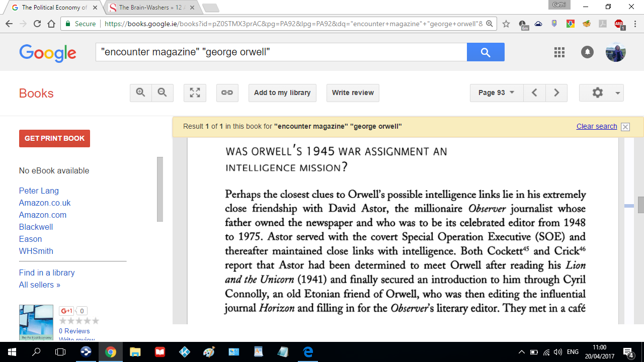 orwell astor soe