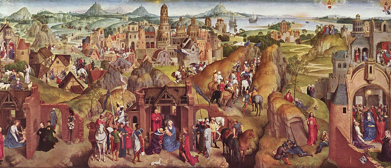 seven joys of the virgin    Hans_Memling_056