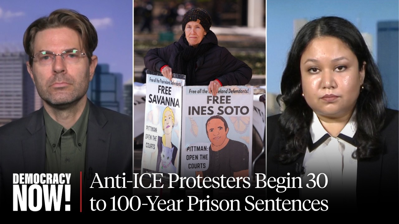 Prairieland Nine: Texas ICE Protesters Get Up to 100 Years in Prison as Trump Targets Anti-Fascists - YouTube