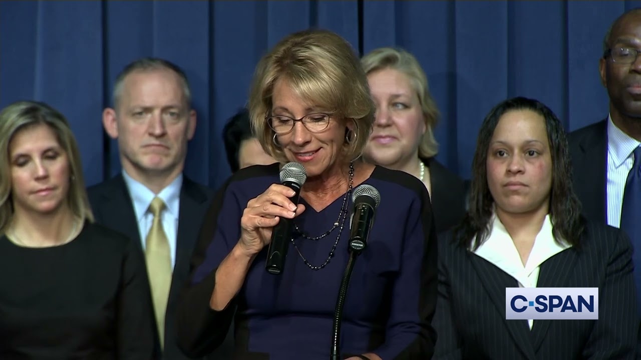 Trump’s former education secretary in his first term
