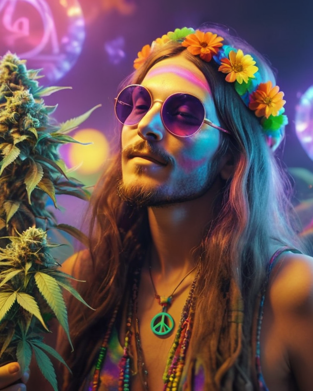 3 - hippie party peace and love compassion interco