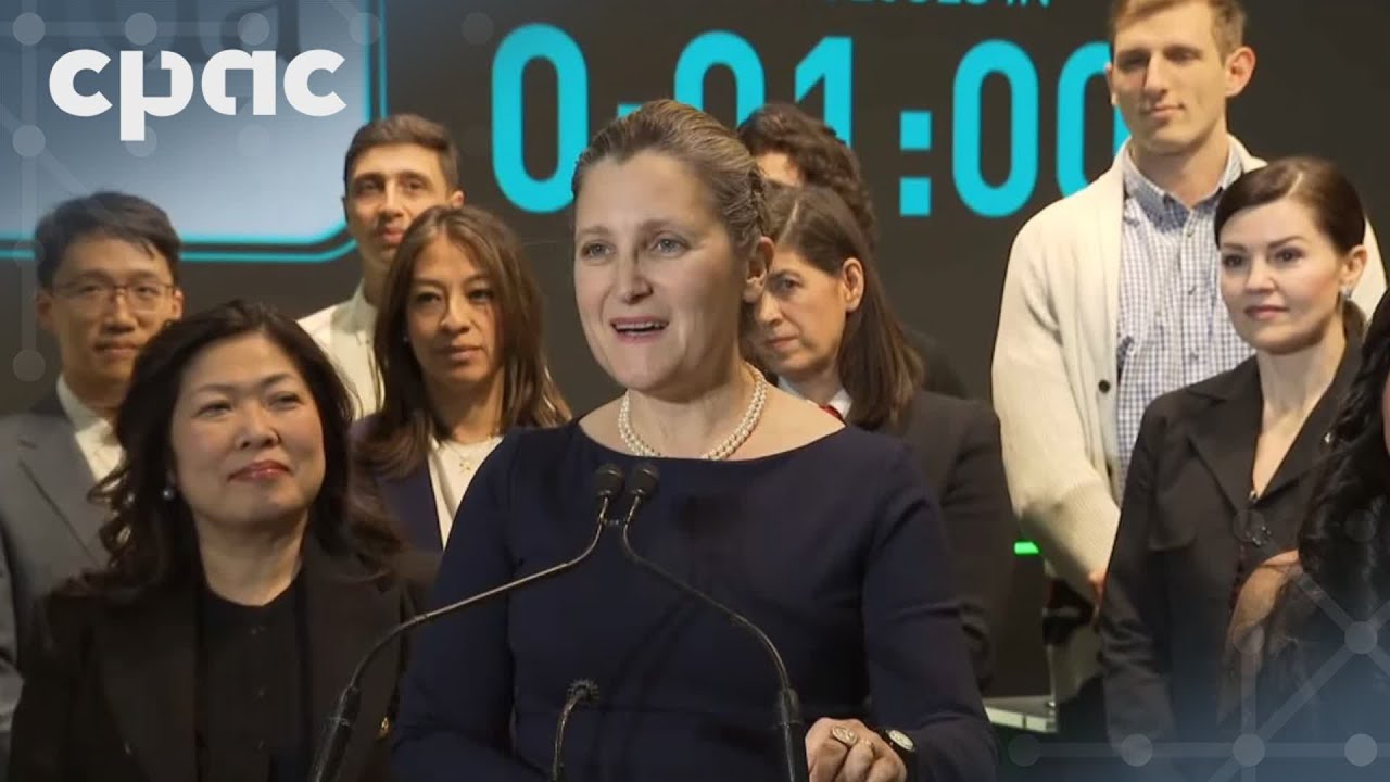 *Minister Chrystia Freeland on pension funds, Trump's tariff threat*