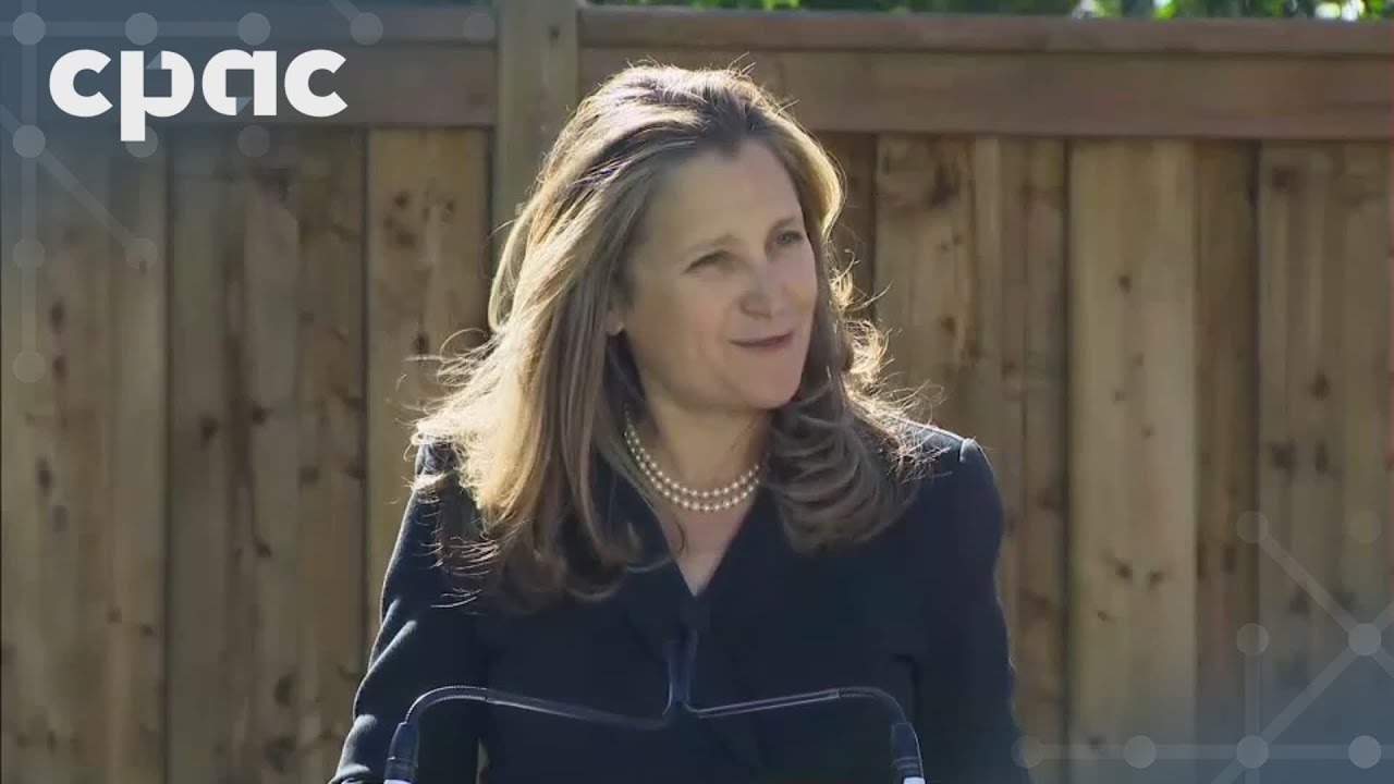 "Deputy PM Chrystia Freeland on housing, income inequality, critical minerals – October 10, 2024"