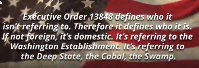 13848 identifies domestic enemies of the state
