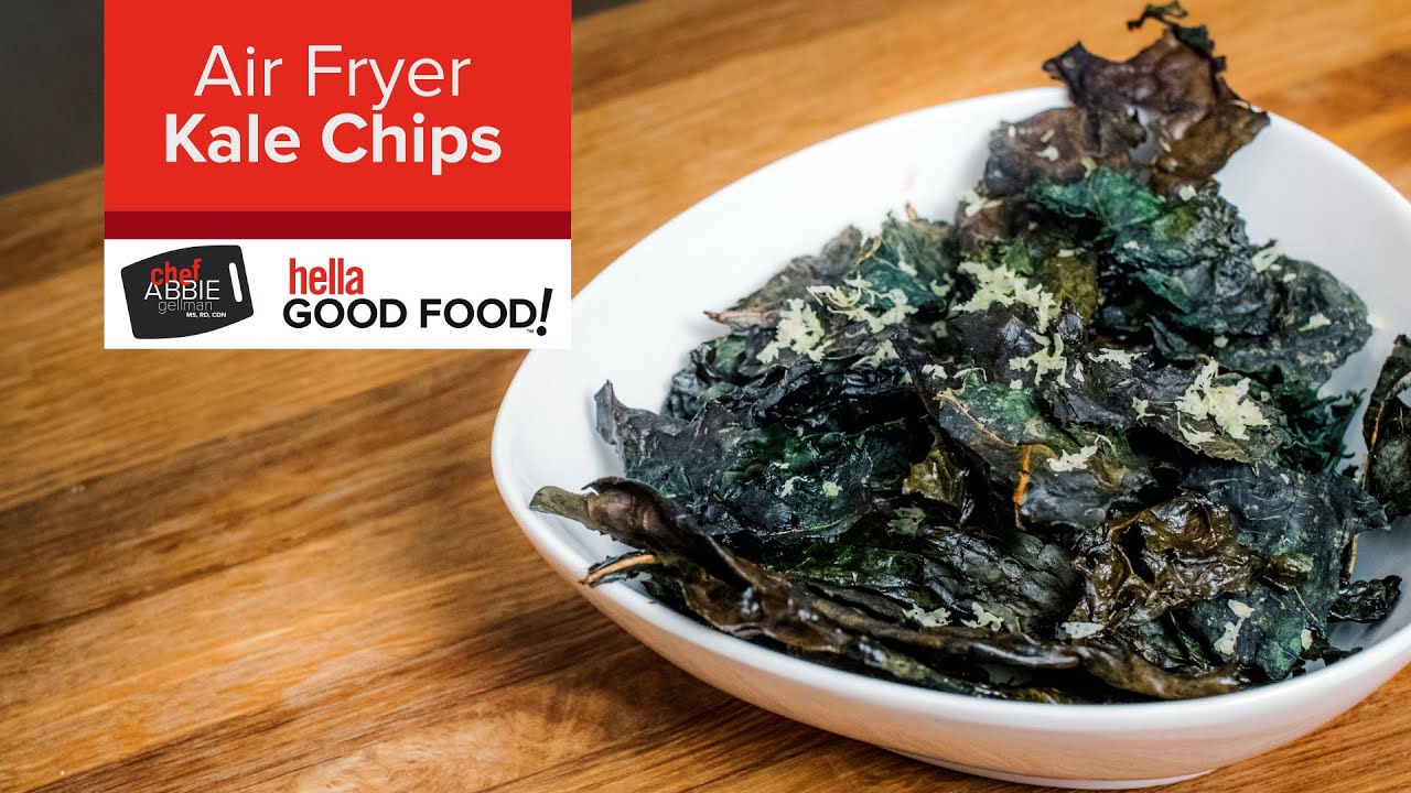 CRISPY and LIGHT Air Fryer Kale Chips